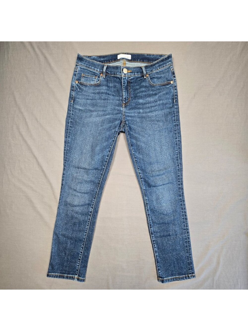 Ann Taylor Loft Womens Size 8 29 Skinny Crop Blue Denim Stretch Jeans